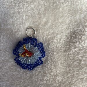 mini hibiscus Flower Keychain